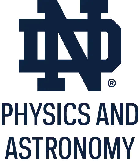 University of Notre Dame Physics and Astronomy department logo